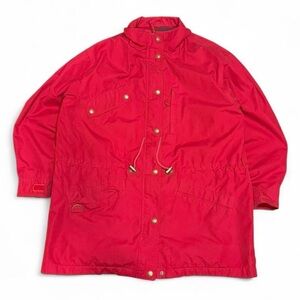 Vintage Eddie Bauer Red Wool Lined Field Jacket